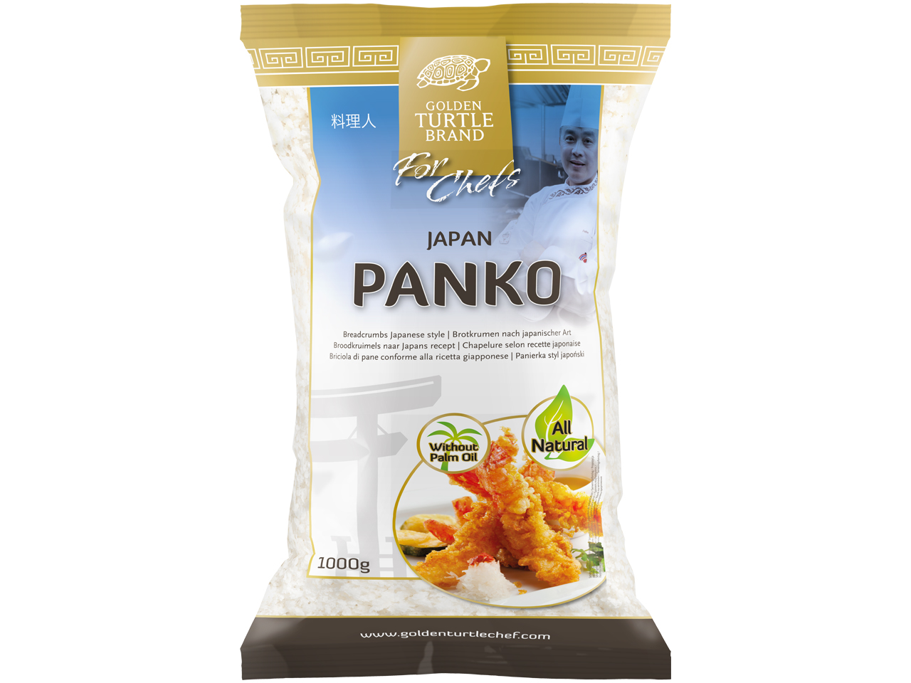Panko (Chapelure) 1 KG - Golden Turtle for Chefs